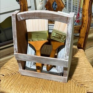 Wooden tool caddy farmhouse Cottagecore decor!